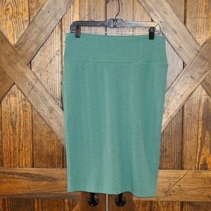 Large LuLaRoe Cassie Skirt Green